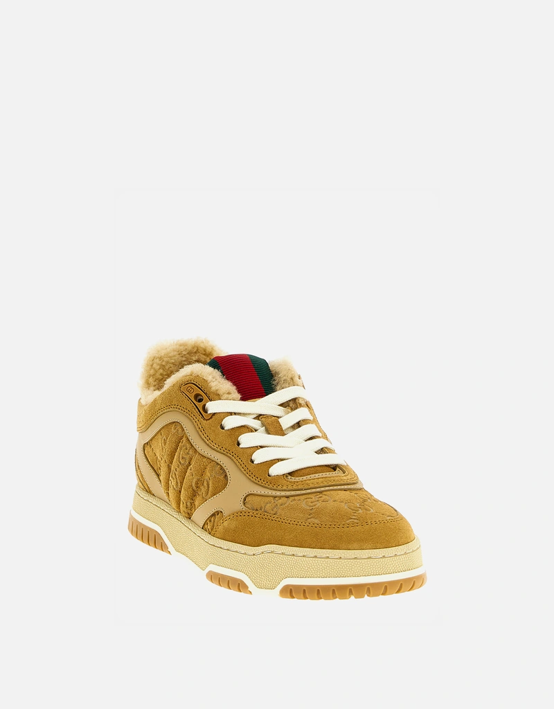 Gucci カーフレザーウェブスエードスニーカー () IFCHIC.COM