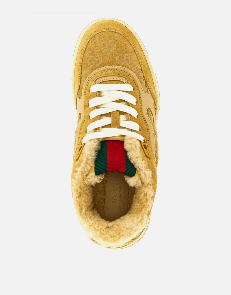 Gucci カーフレザーウェブスエードスニーカー () IFCHIC.COM Gucci カーフレザーウェブスエードスニーカー () IFCHIC.COM