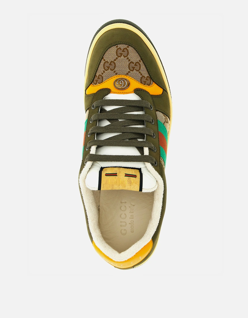 △グッチ スニーカー スクリーナー レザー メンズ ブラック サイズ7 グッチ スニーカー スクリーナー レザー メンズ ブラック サイズ7