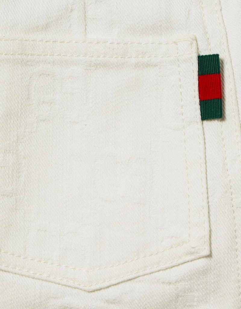 ララ‼️【新品】GUCCI デニムGGパターンスカート 140 ララ‼️【新品