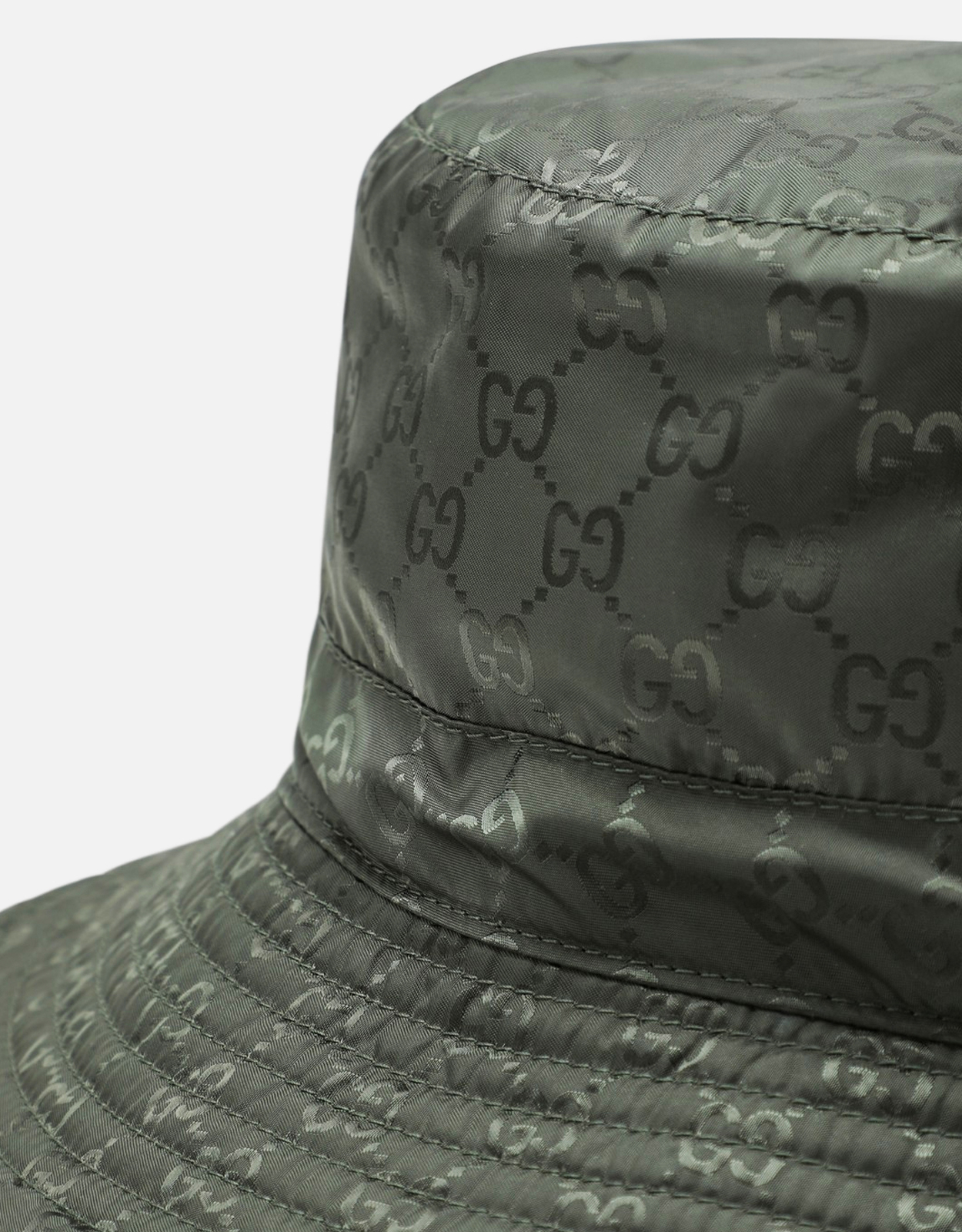 Gucci リバーシブル ダークグリーン ナイロン ハット (ぼうし) IFCHIC.COM