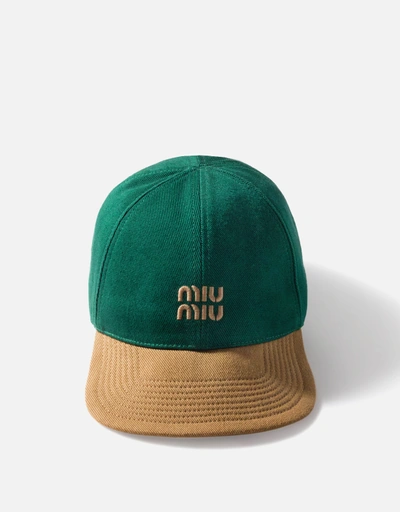 MIU MIU ドリル ベースボールキャップ　L miu miu ドリル ベースボールキャップ ブラック DRILL ファッション