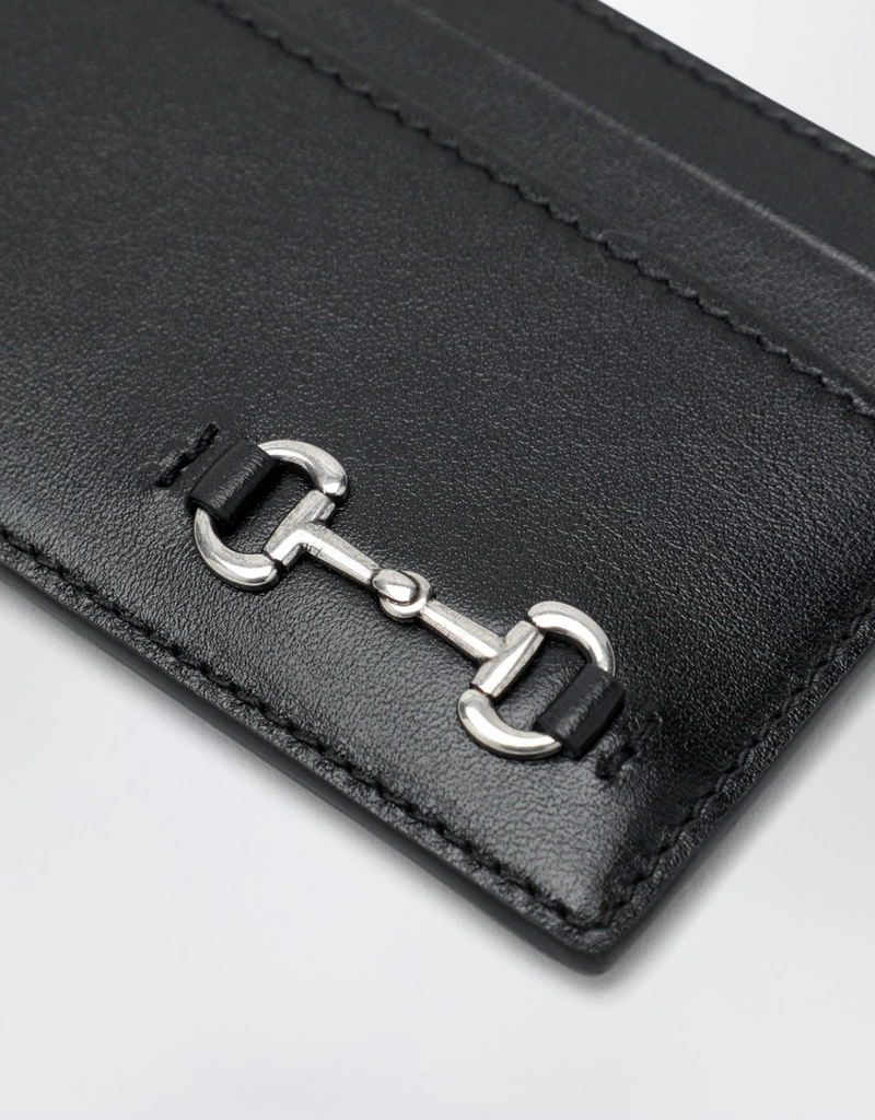 Gucci メンズホースビットレザーカードホルダー (アクセサリ,Wallets