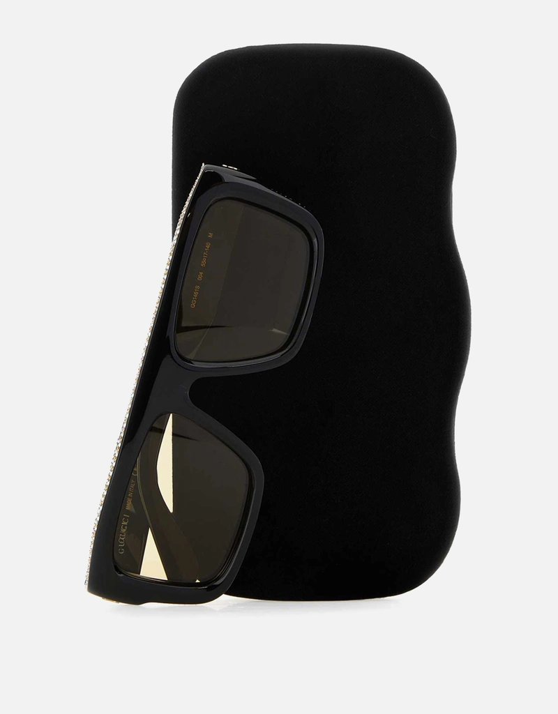 Gucci ブラックアセテートサングラス () IFCHIC.COM