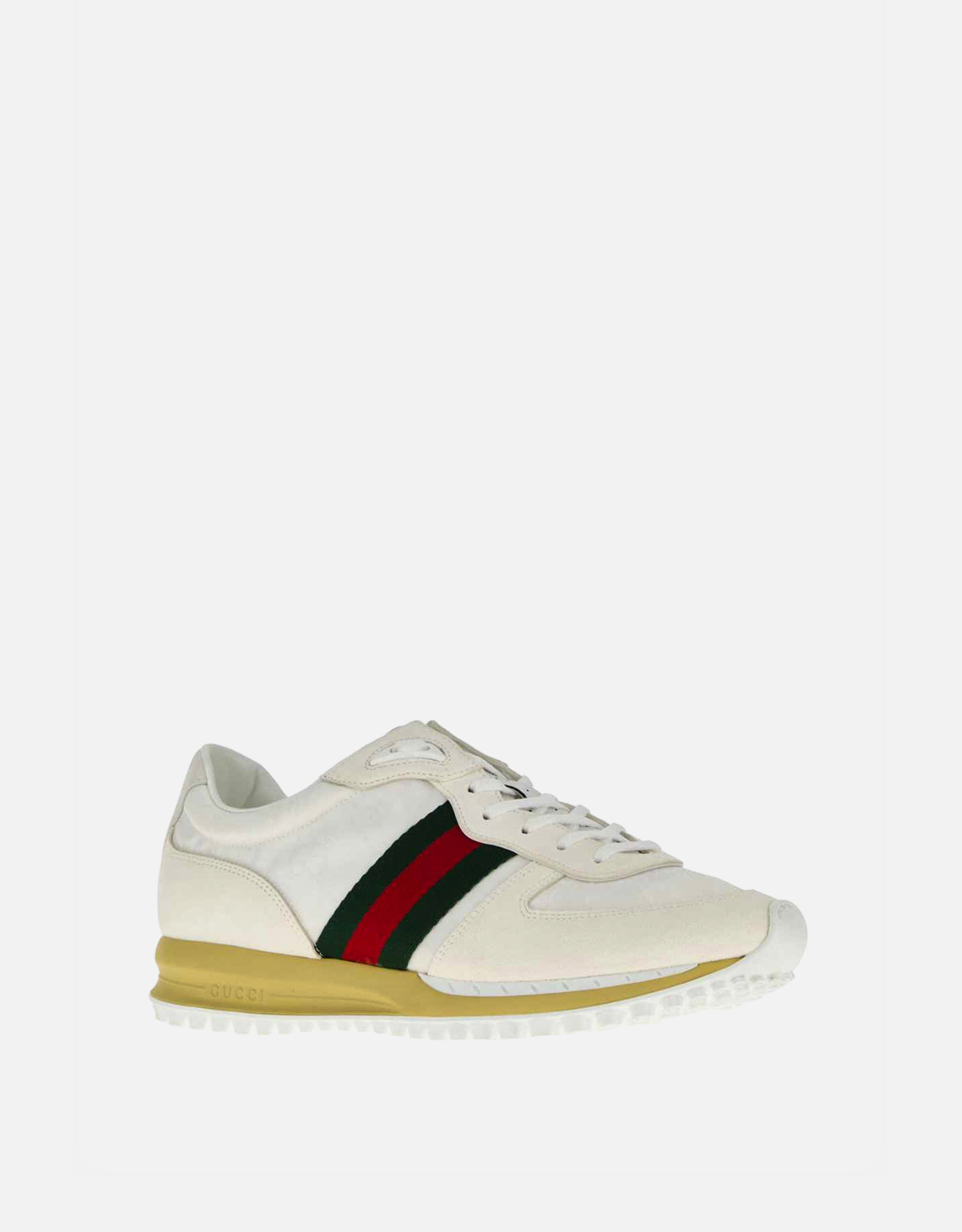 Gucci メンズオリジナルGGファブリック＆スエードカーフレザー