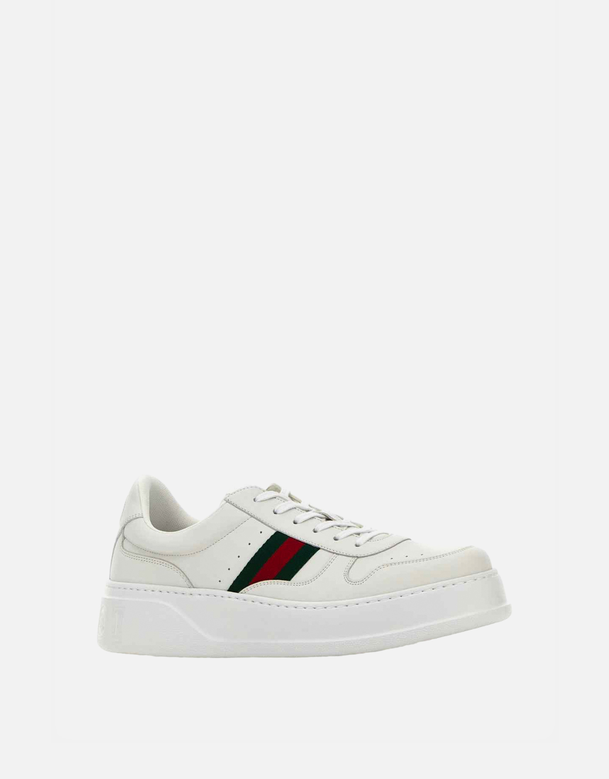 Gucci メンズ ホワイト カーフスキンレザー スニーカー () IFCHIC.COM