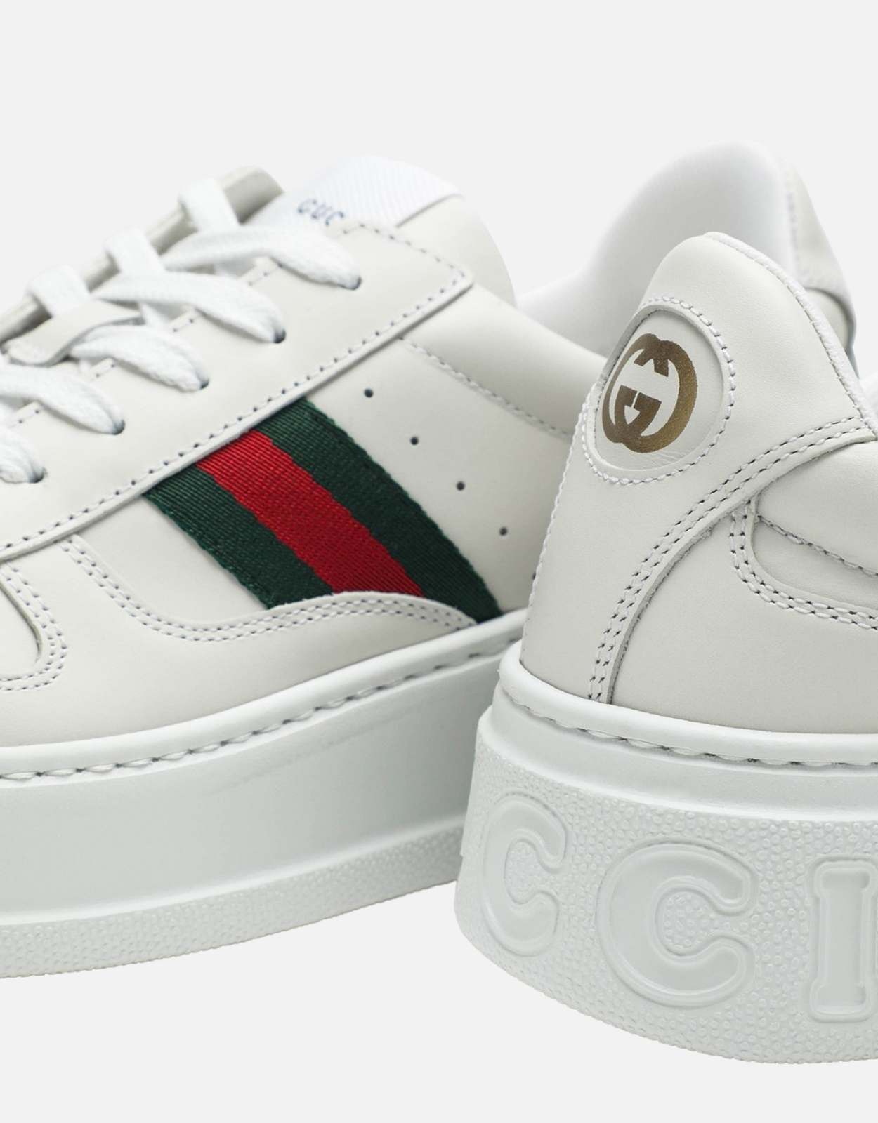 Gucci レザー チャンキー スニーカー (すべての新品) IFCHIC.COM