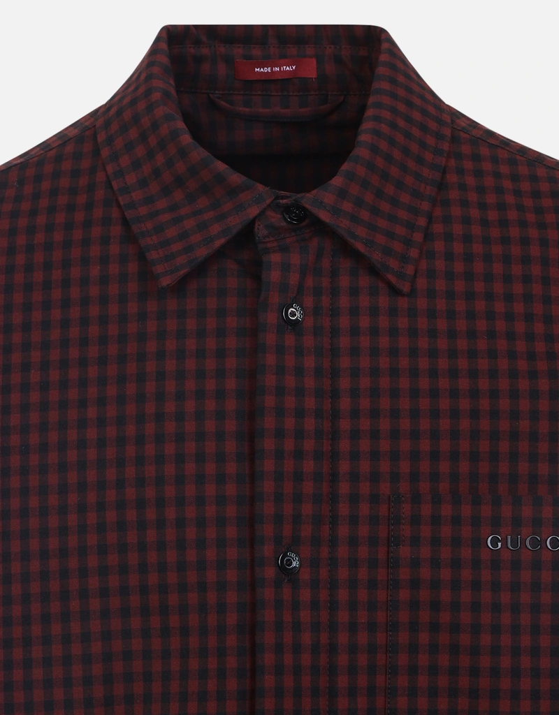 Gucci メンズ Spw Macro Vichy コットンジャケット (すべての新品