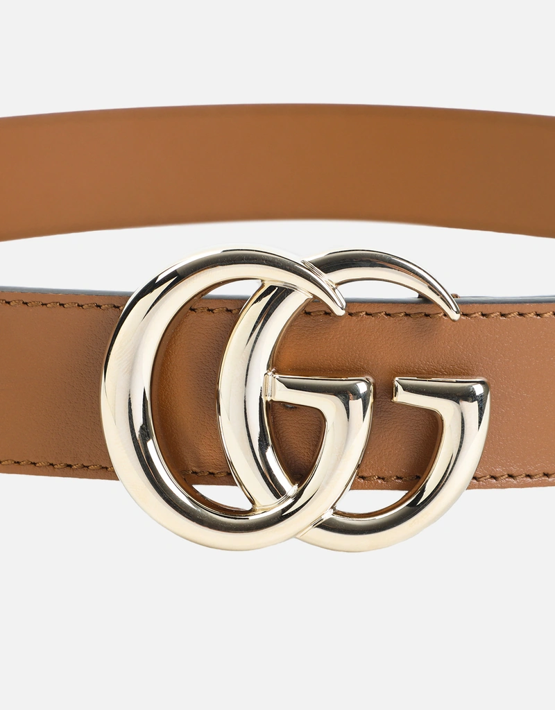 GUCCI アナログ時計 ブラウンレザーベルト GUCCI ブラウンベルト GUCCI ブラウンレザーベルト ベルト 中古・古着