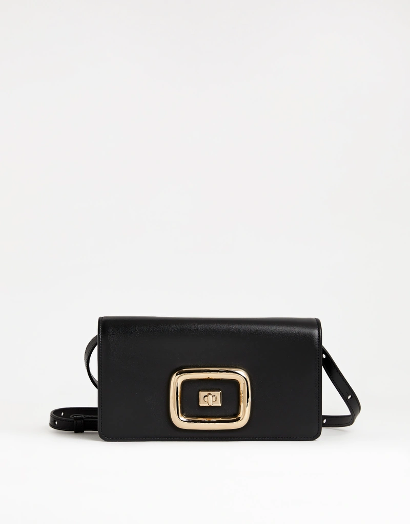 Roger Vivier Viv' Choc Mini Smooth Leather Crossbody Bag () IFCHIC.COM