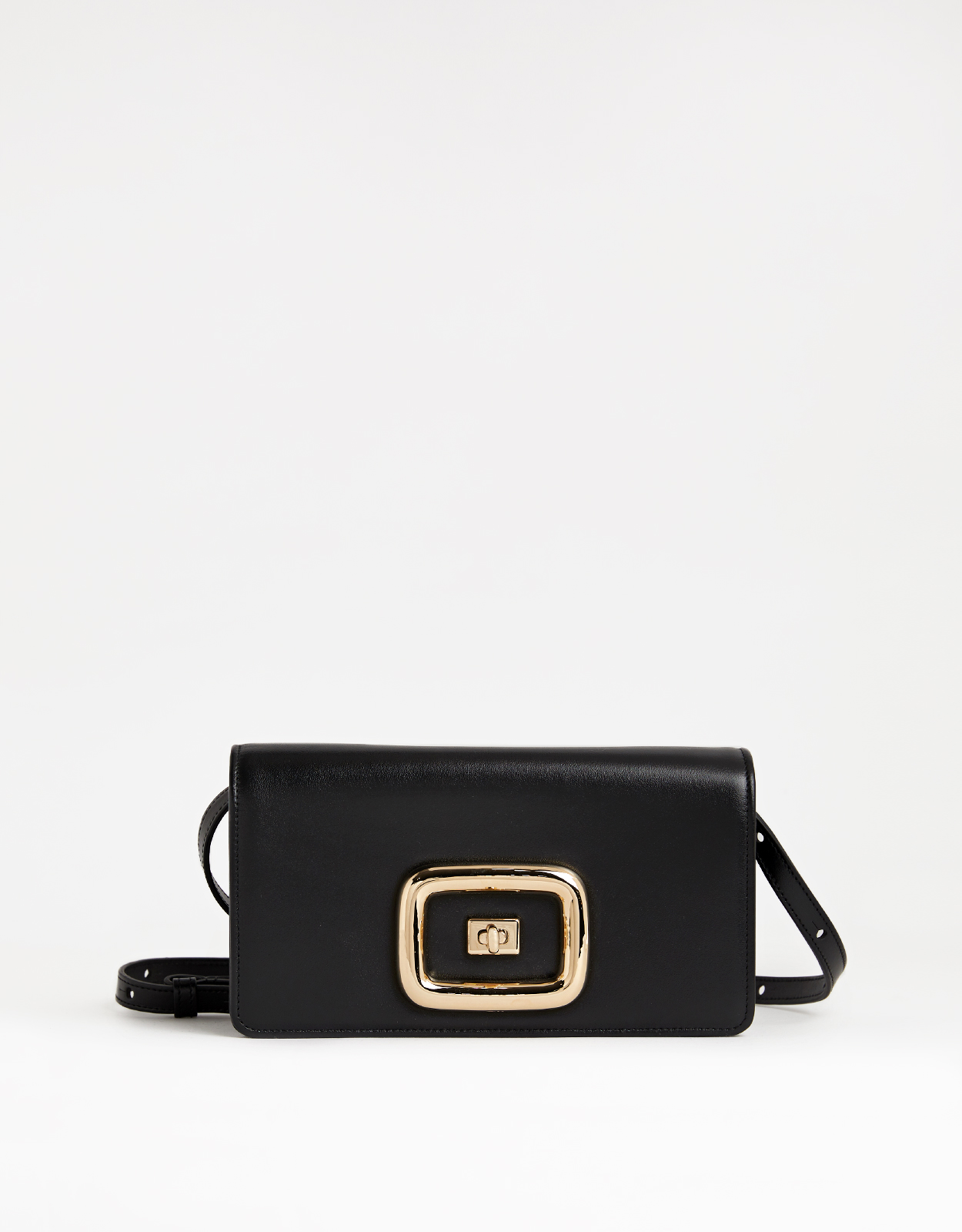 Roger Vivier Viv' Choc Mini Smooth Leather Crossbody Bag () IFCHIC.COM