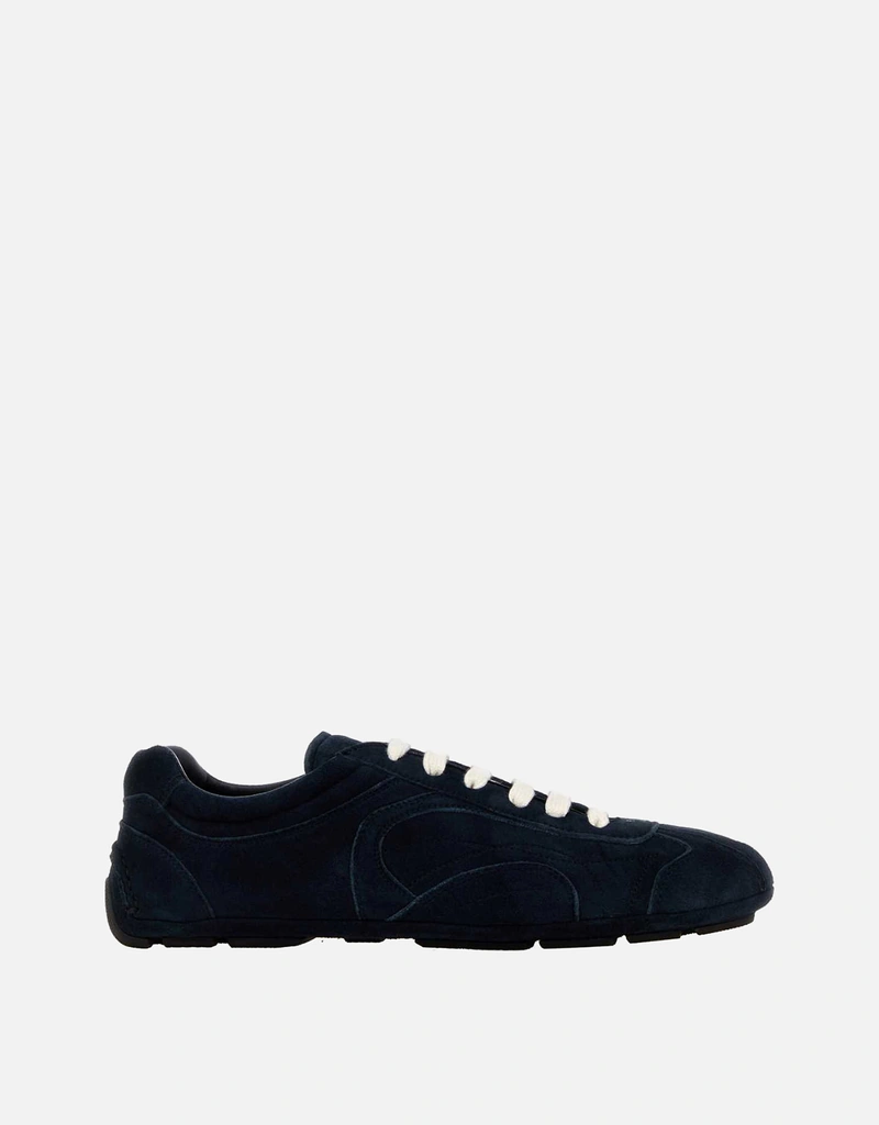 PRADA ブルースエード スニーカー Prada ダークブルースエードMontecarloスニーカー () IFCHIC.COM