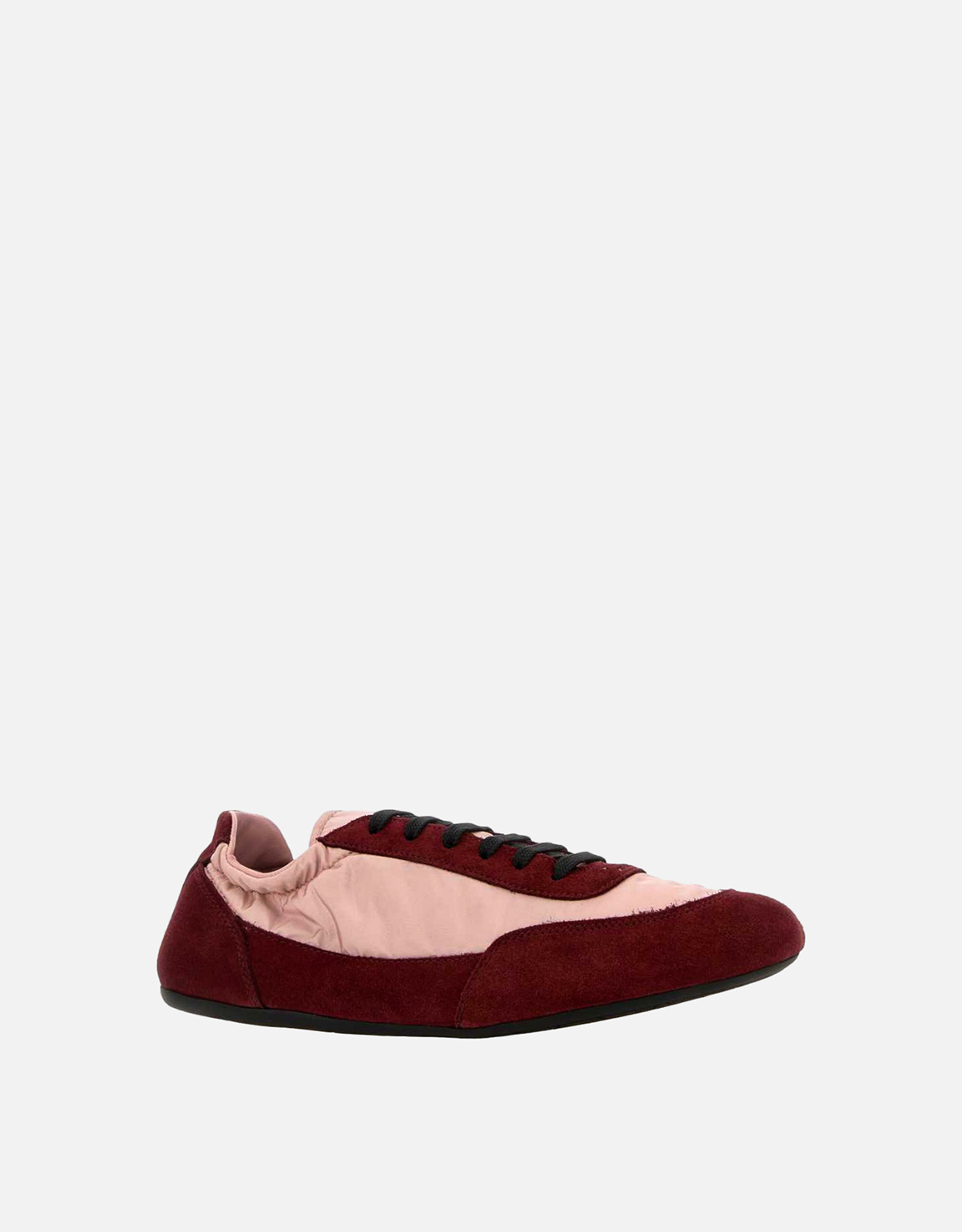 Prada ツートーンリナイロンアンドスエード折りたたみスニーカー
