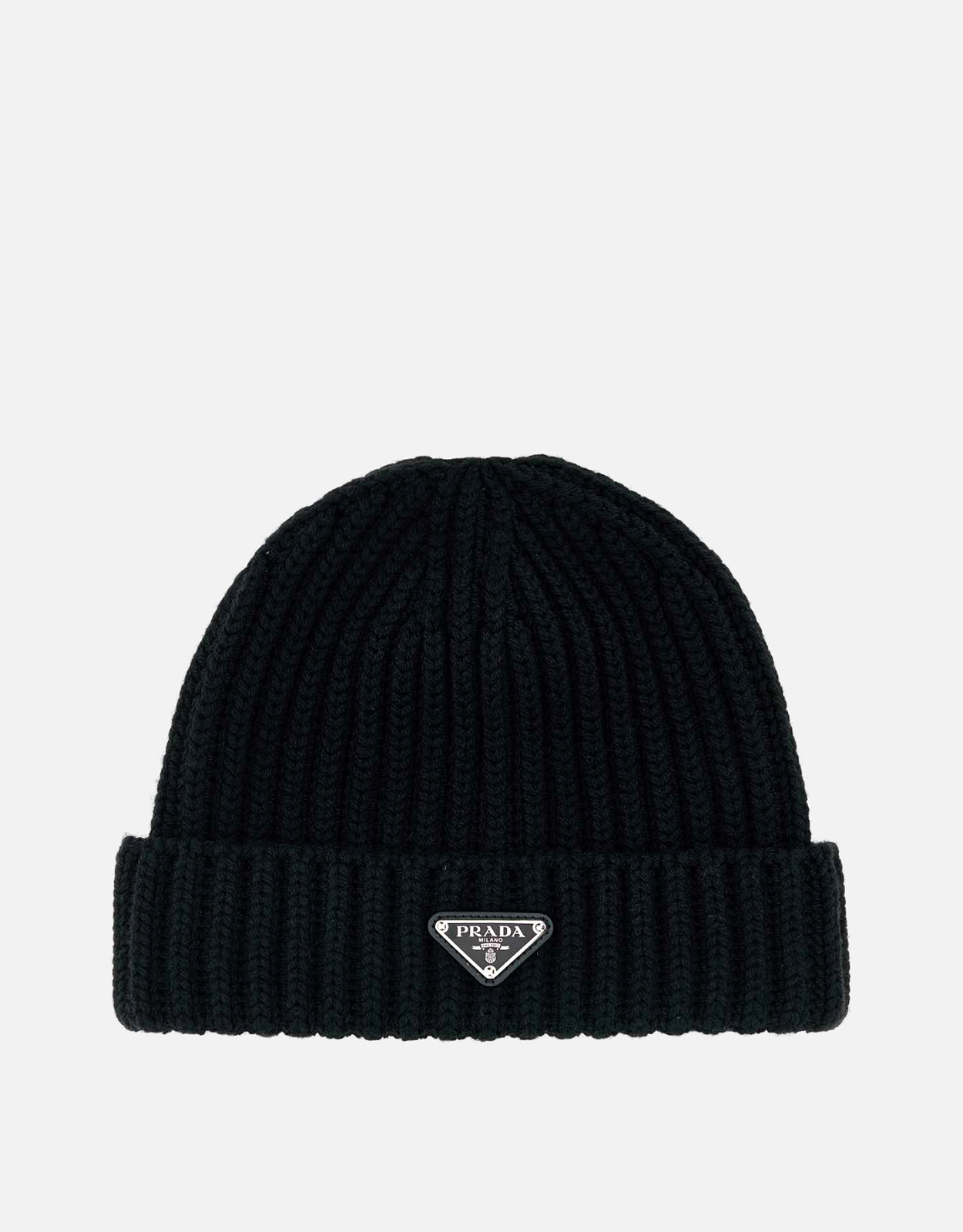 Prada Men's Wool Logo Beanie Hats - S Prada