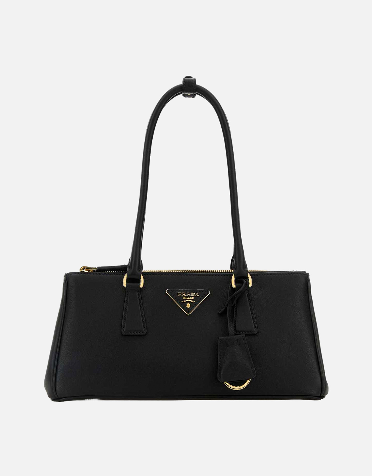 最終価格！PRADA ブラックレザー ショルダーバッグ Prada ブラックレザーショルダーバッグ () IFCHIC.COM
