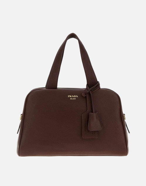 Prada ブラウンレザーハンドバッグ () IFCHIC.COM