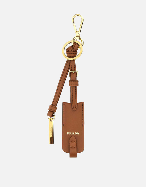 Prada レザーキーチェーンチャーム ミラーケース付 () IFCHIC.COM