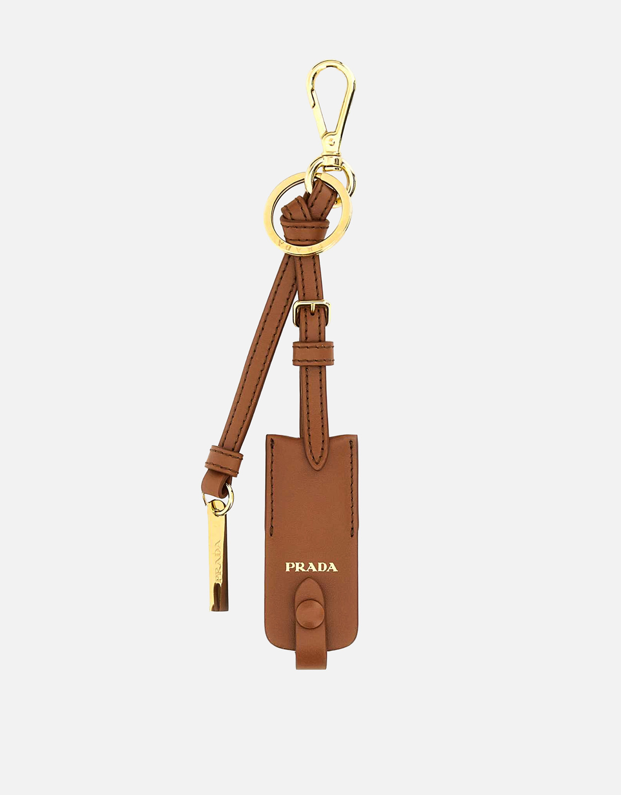 Prada レザーキーチェーンチャーム ミラーケース付 () IFCHIC.COM