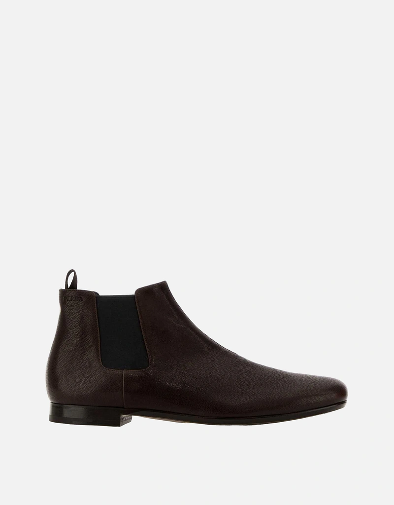 Prada メンズ レザー チェルシーブーツ () IFCHIC.COM