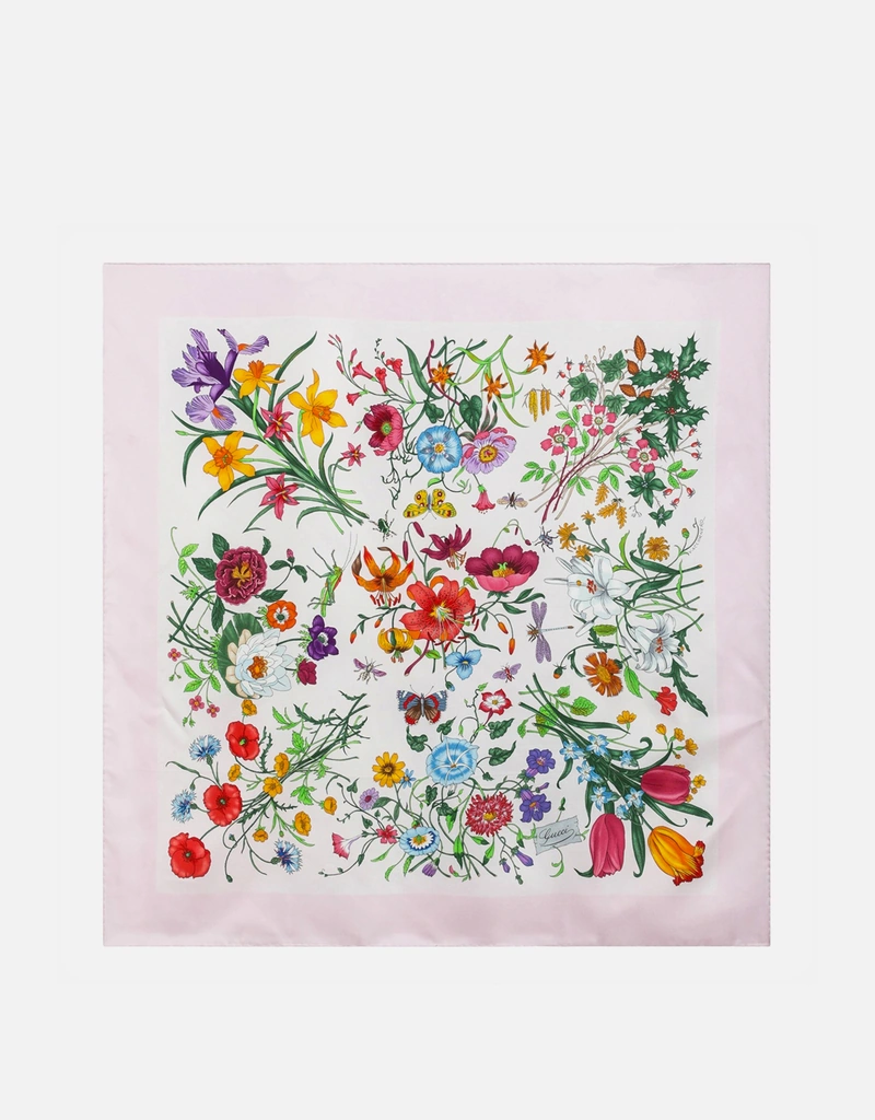 Gucci プリントシルクツイルカレ (スカーフ) IFCHIC.COM