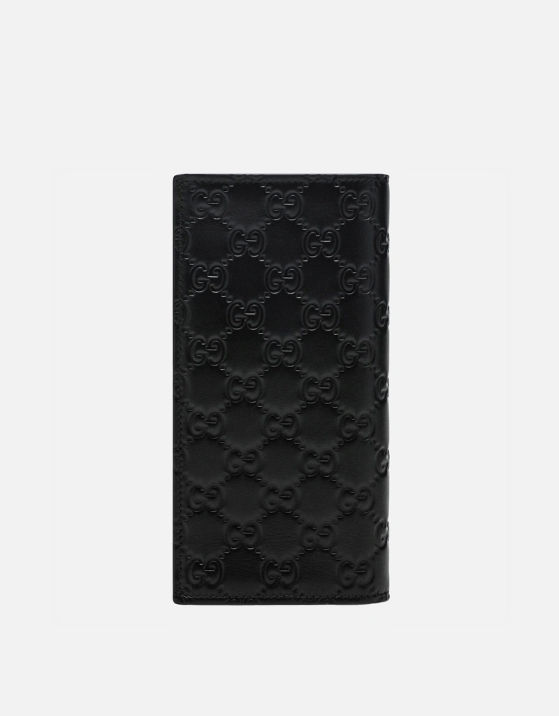 Gucci ブラック レザー 長財布 Gucci メンズブラックレザー長財布 (アクセサリ,Wallets and Small