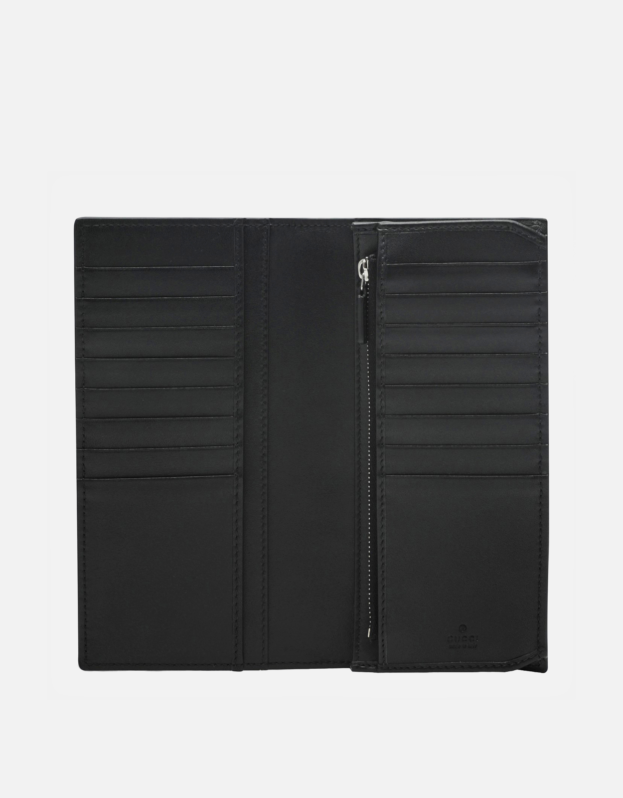 Gucci メンズブラックレザー長財布 (Wallets and Small Leather Goods