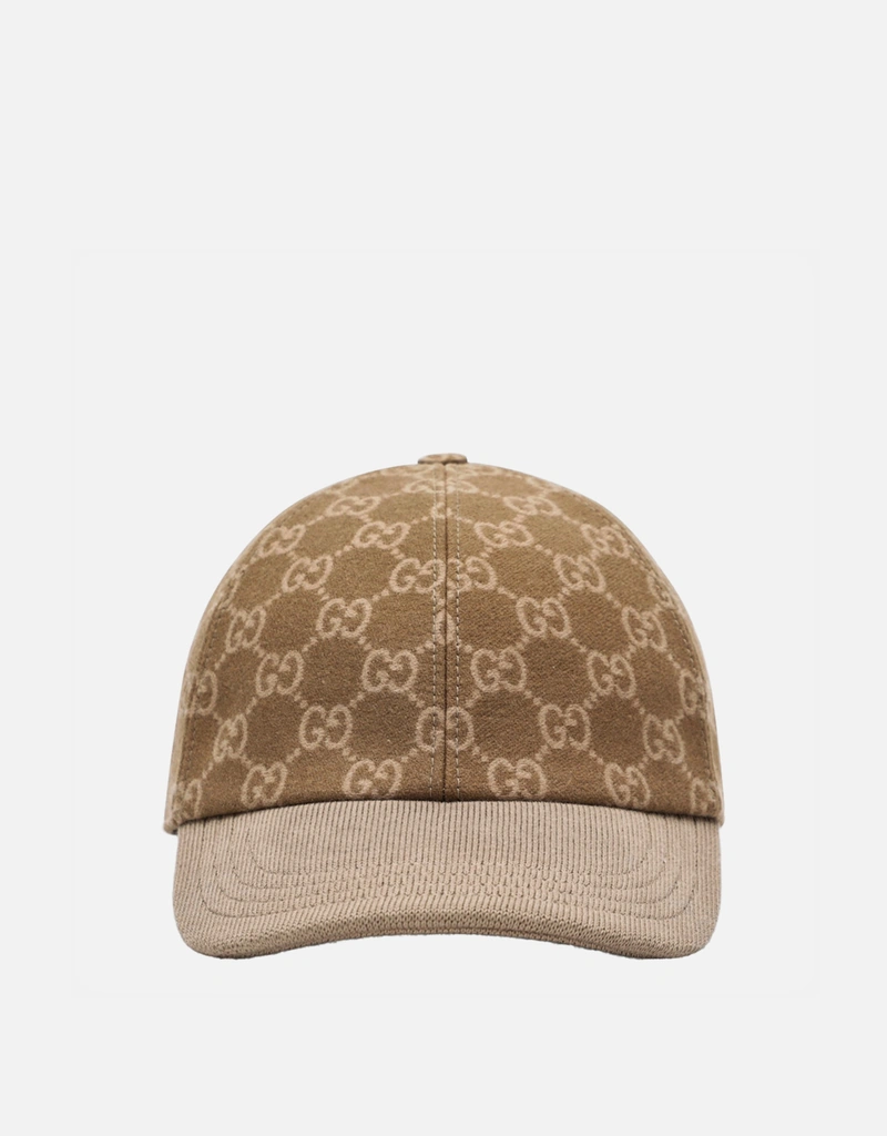 Gucci メンズ GGニットファブリックベースボールキャップ (アクセサリ