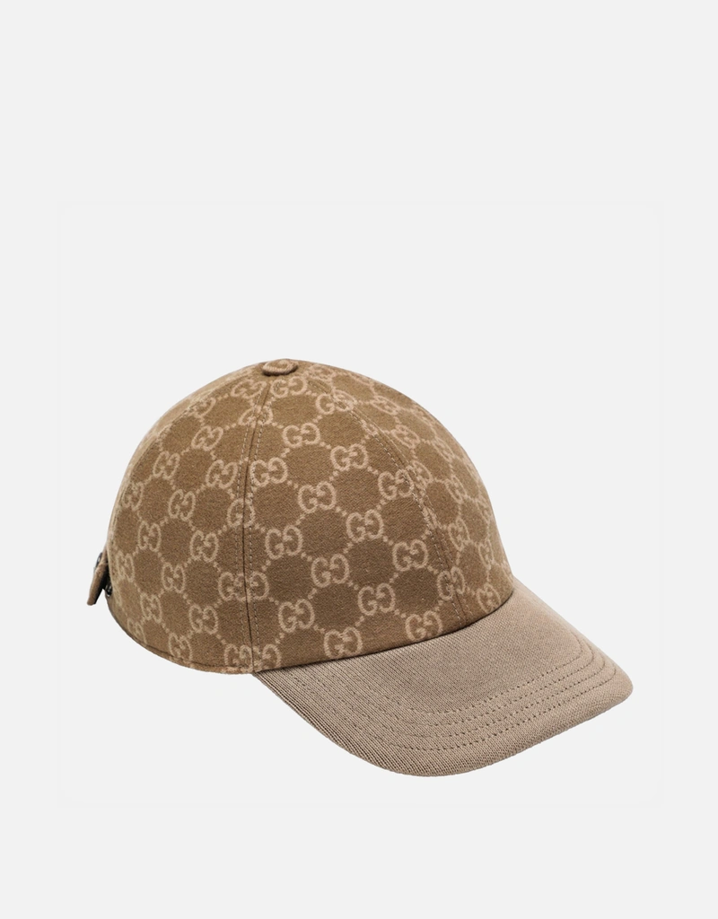 Gucci メンズ GGニットファブリックベースボールキャップ (アクセサリ