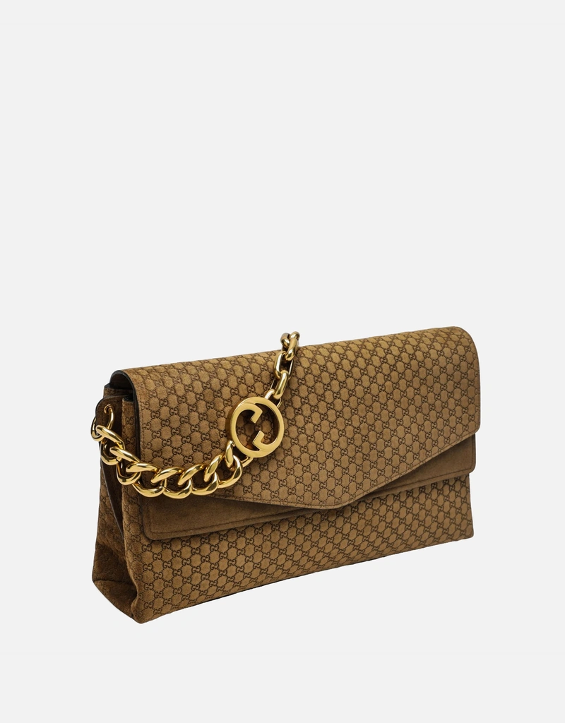 Gucci ラージスエードチェーンショルダーバッグ (すべての新品) IFCHIC.COM