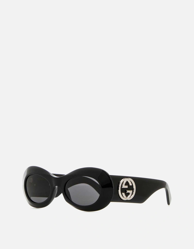 Gucci ブラックアセテートサングラス () IFCHIC.COM