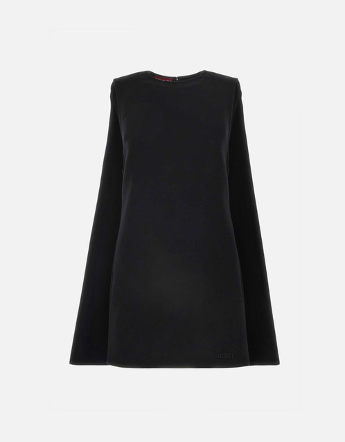 Gucci ブラックウールミニドレス () IFCHIC.COM