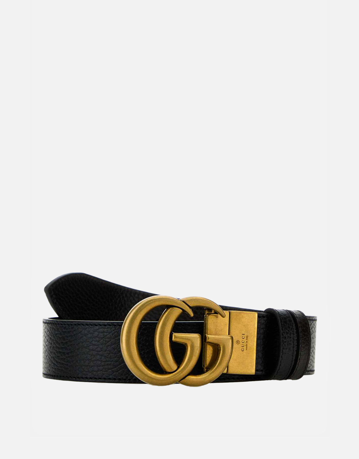 Gucci メンズリバーシブルレザーベルト ダブルGバックル付き () IFCHIC.COM