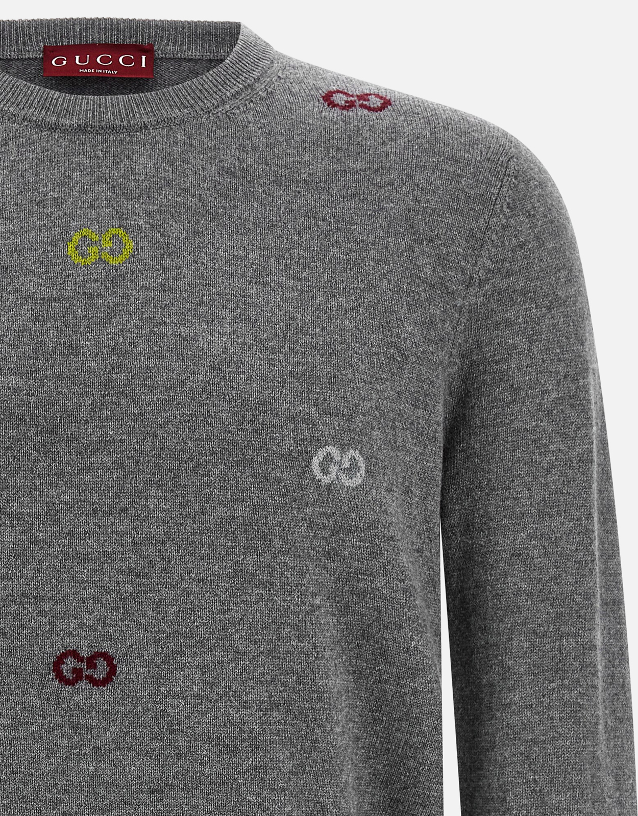 Gucci メンズ ファインカシミヤ インターシャ セーター (すべての新品 Gucci メンズ ファインカシミヤ インターシャ セーター (すべての新品