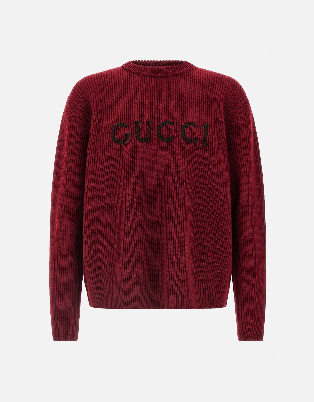 Gucci メンズウールカシミヤリブニットセーター (すべての新品) IFCHIC.COM