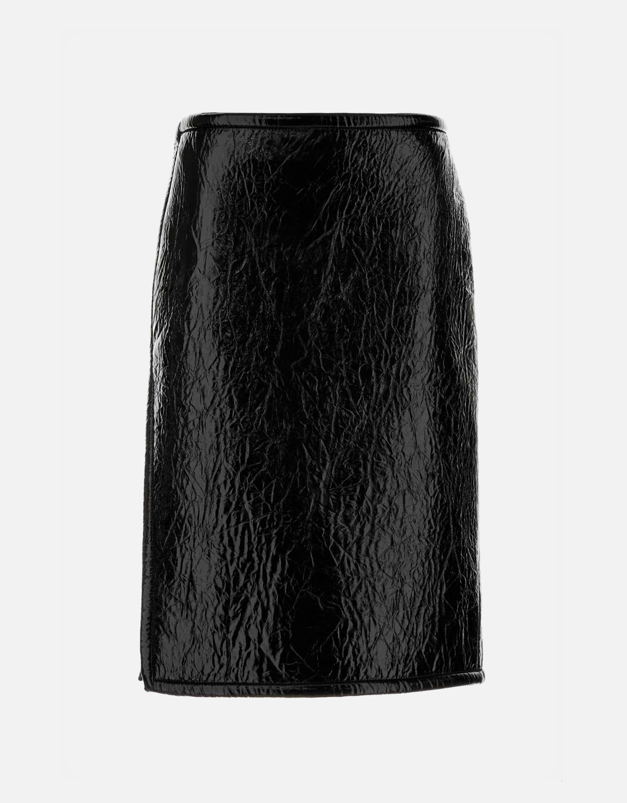 Gucci シャイニーレザーとネオプレーンのミディ丈スカート (すべての