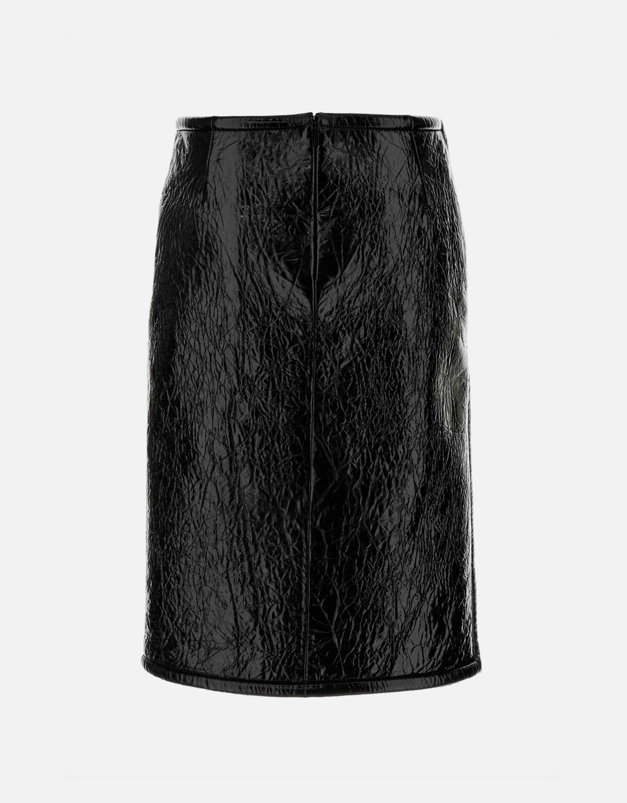 Gucci シャイニーレザーとネオプレーンのミディ丈スカート (すべての