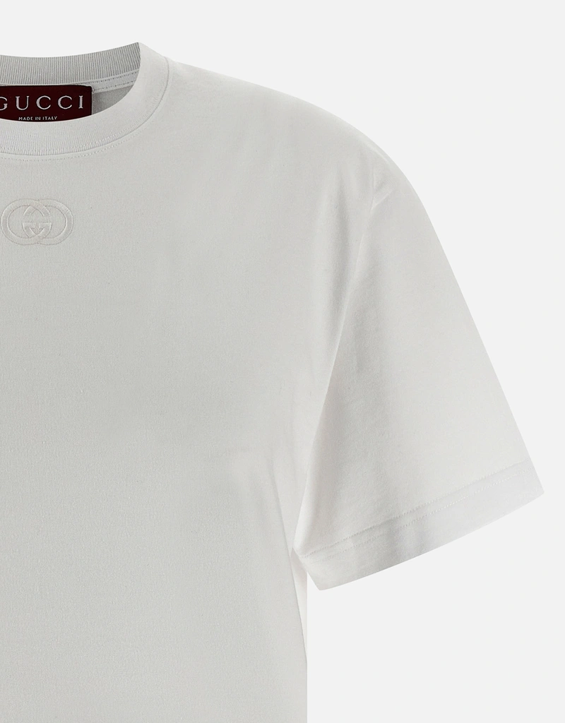 Gucci コットンジャージー刺繍入りTシャツ (すべての新品) IFCHIC.COM