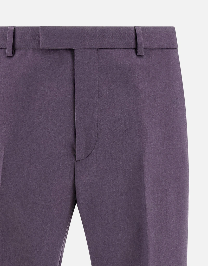 Gucci メンズウール仕立てストレートレッグパンツ (すべての新品