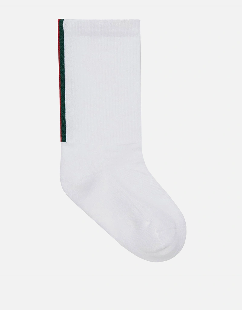 Gucci Kids ベビーコットン混紡ソックス ウェブリボン付き (すべての