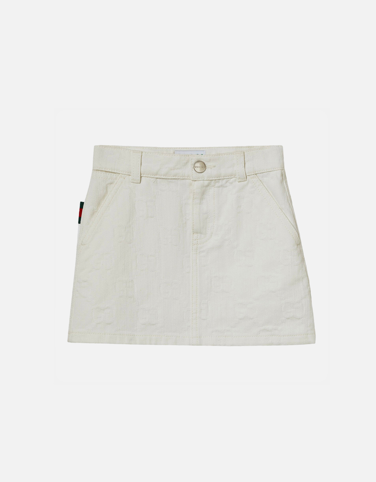 Gucci Kids 子供用GGデニムジャカードスカート (すべての新品) IFCHIC.COM