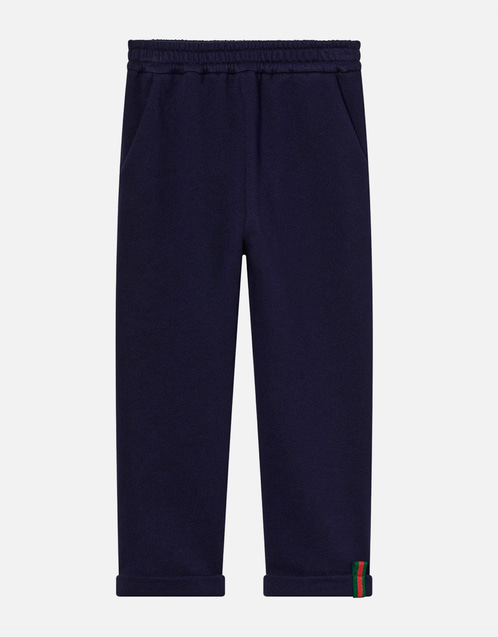 Gucci Kids キッズコットンウェブディテールパンツ (すべての新品