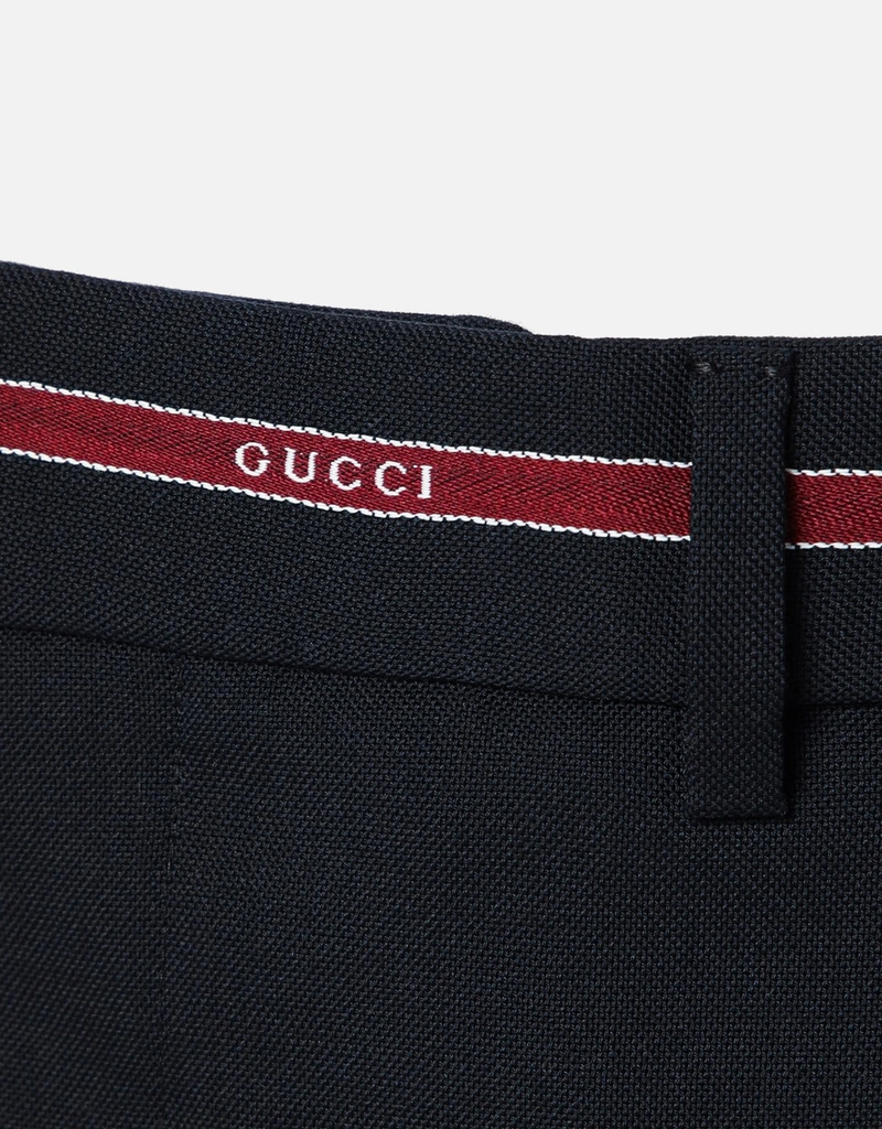 Gucci メンズ ウール セルベージディテール パンツ (すべての新品