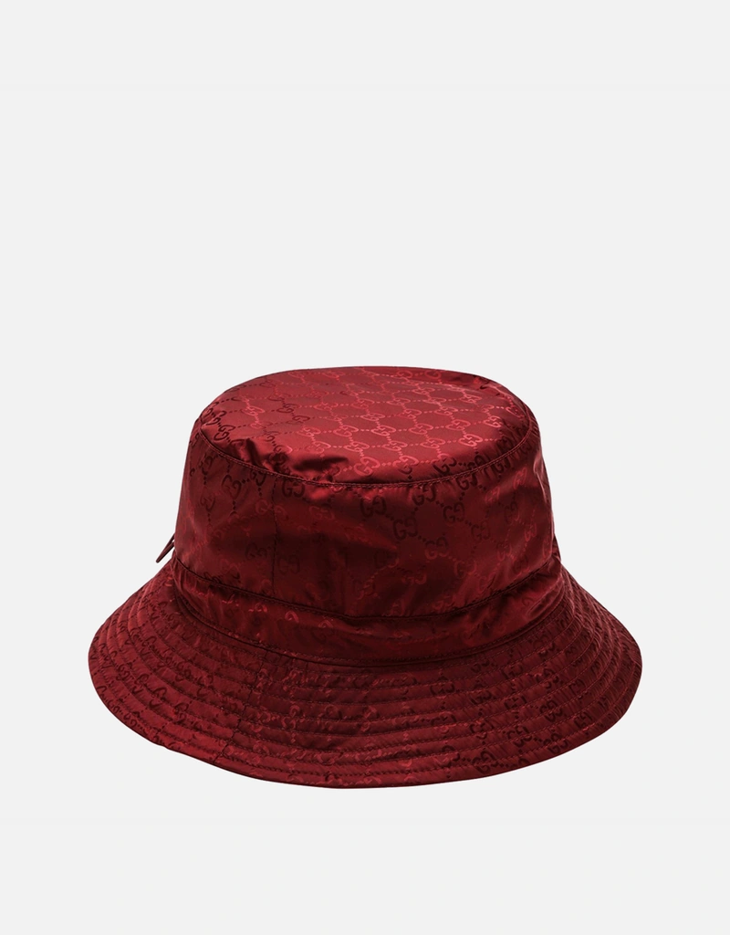 GucciリバーシブルハットL Gucci リバーシブルバーガンディナイロンハット (ぼうし) IFCHIC.COM