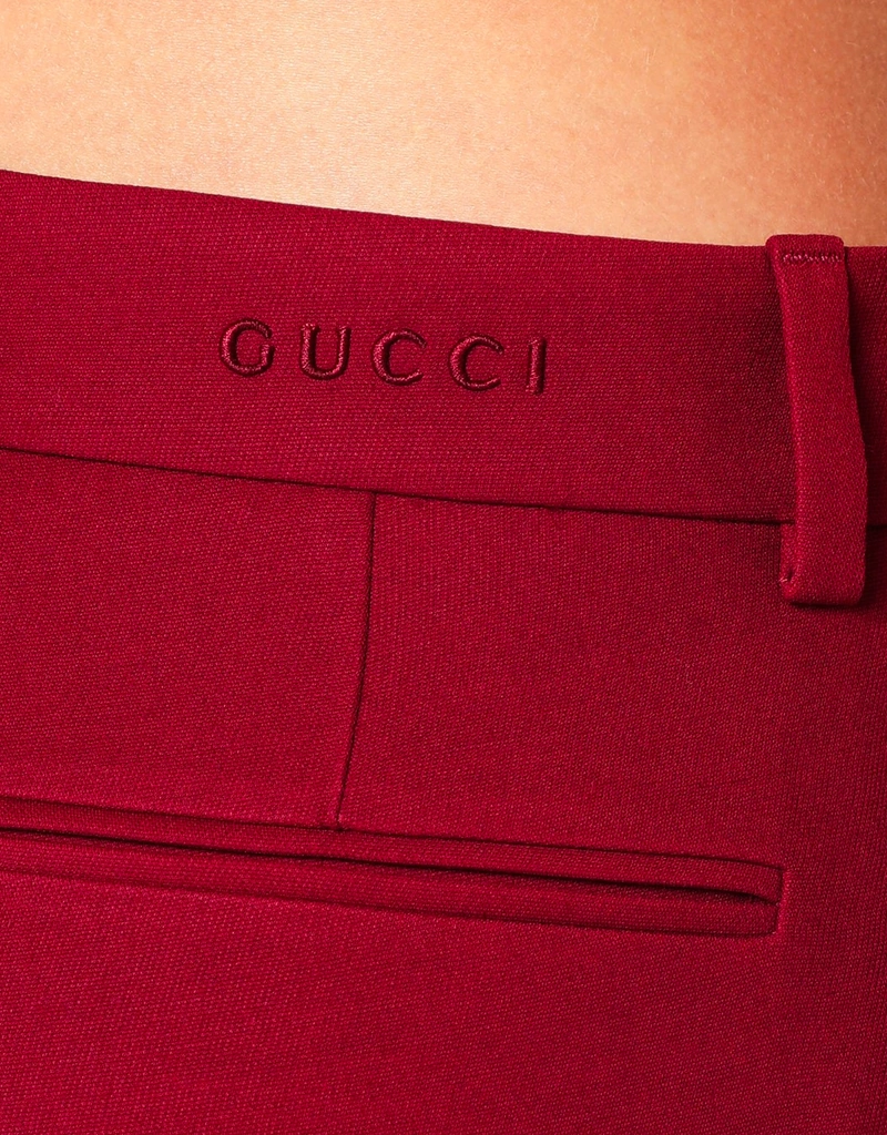 Gucci ウールシルク刺繍パンツ (パンツ) IFCHIC.COM