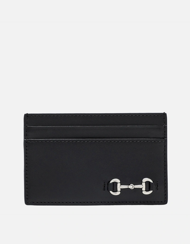 Gucci メンズホースビットレザーカードホルダー (アクセサリ,Wallets