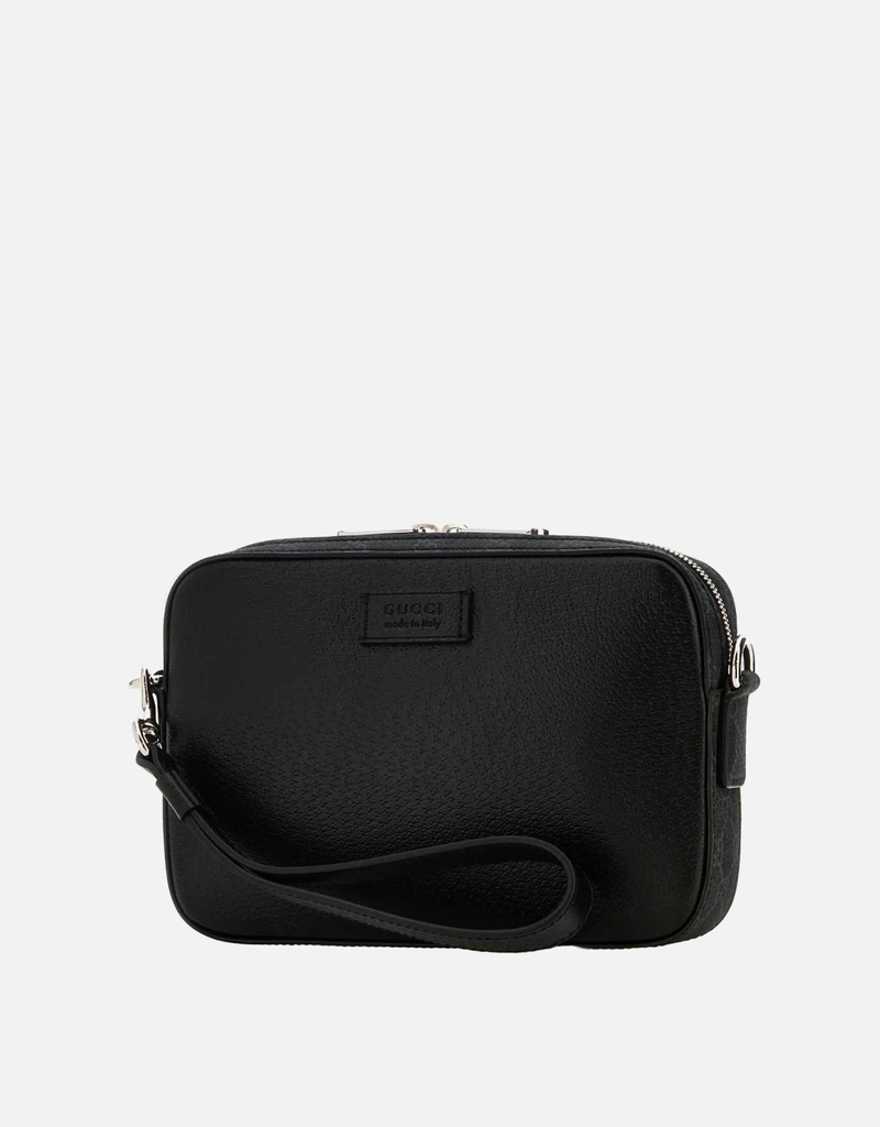 Gucci メンズ ブラック レザー 小型クラッチ () IFCHIC.COM