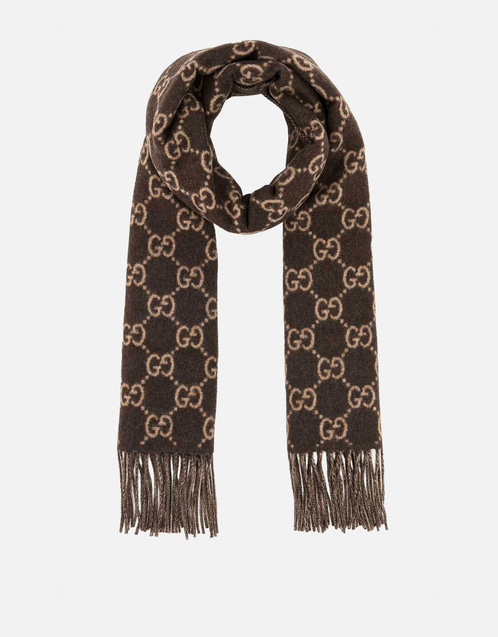 Gucci メンズ 刺繍カシミヤスカーフ () IFCHIC.COM