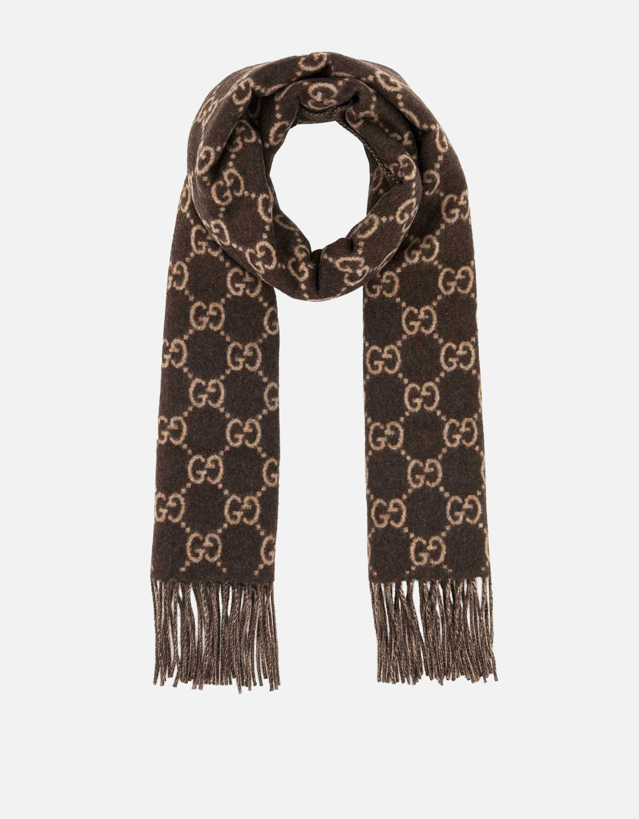 Gucci Men's Embroidered Cashmere Scarf () IFCHIC.COM