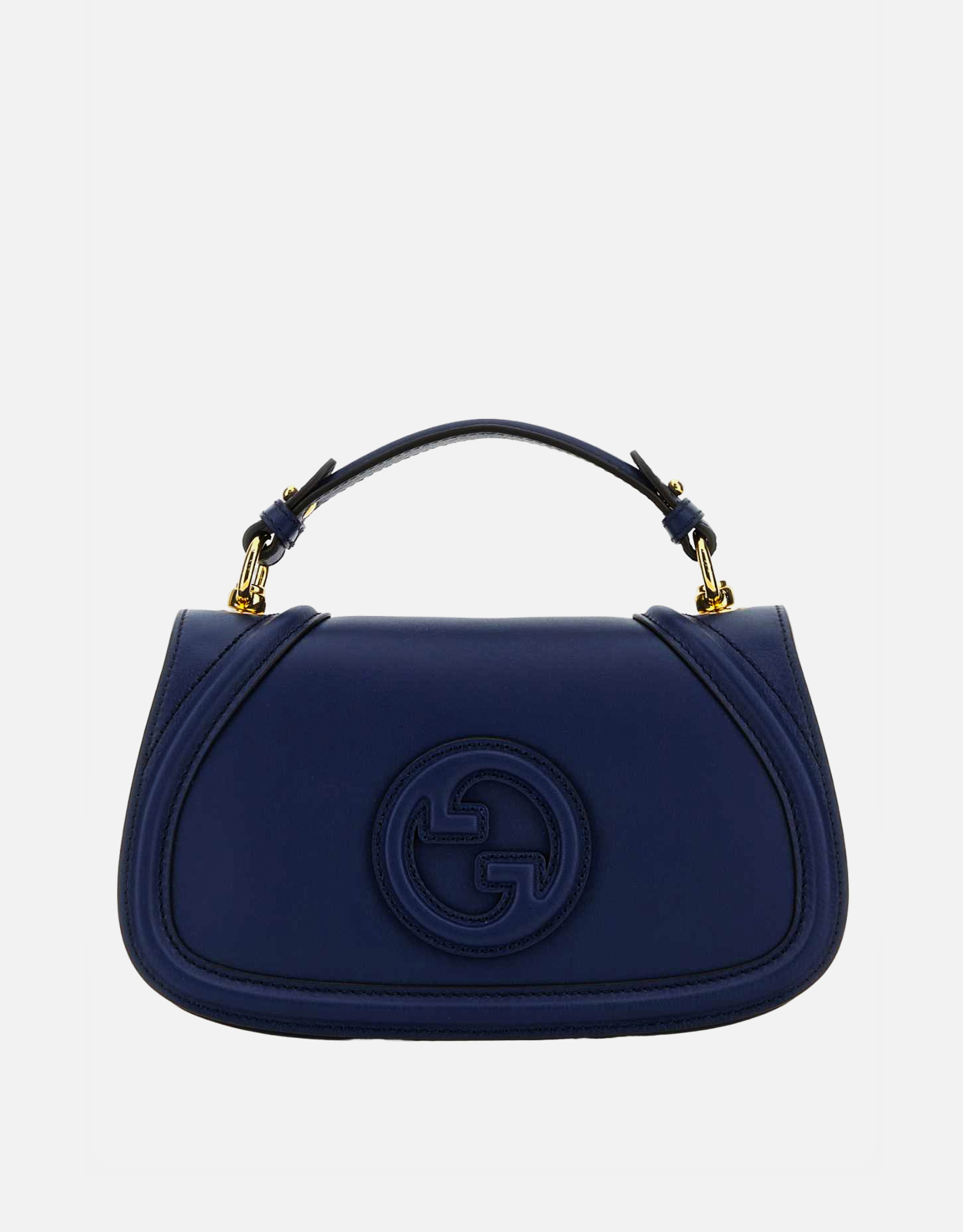 Gucci ブルーカーフレザー中型トップハンドルバッグ () IFCHIC.COM