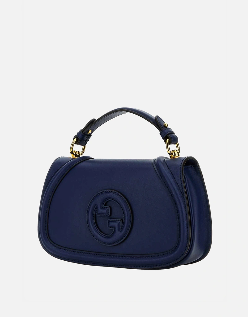 Gucci ブルーカーフレザー中型トップハンドルバッグ () IFCHIC.COM